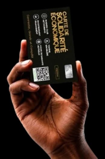 Hand holding Best Afrika's Premium Economic Solidarity Card